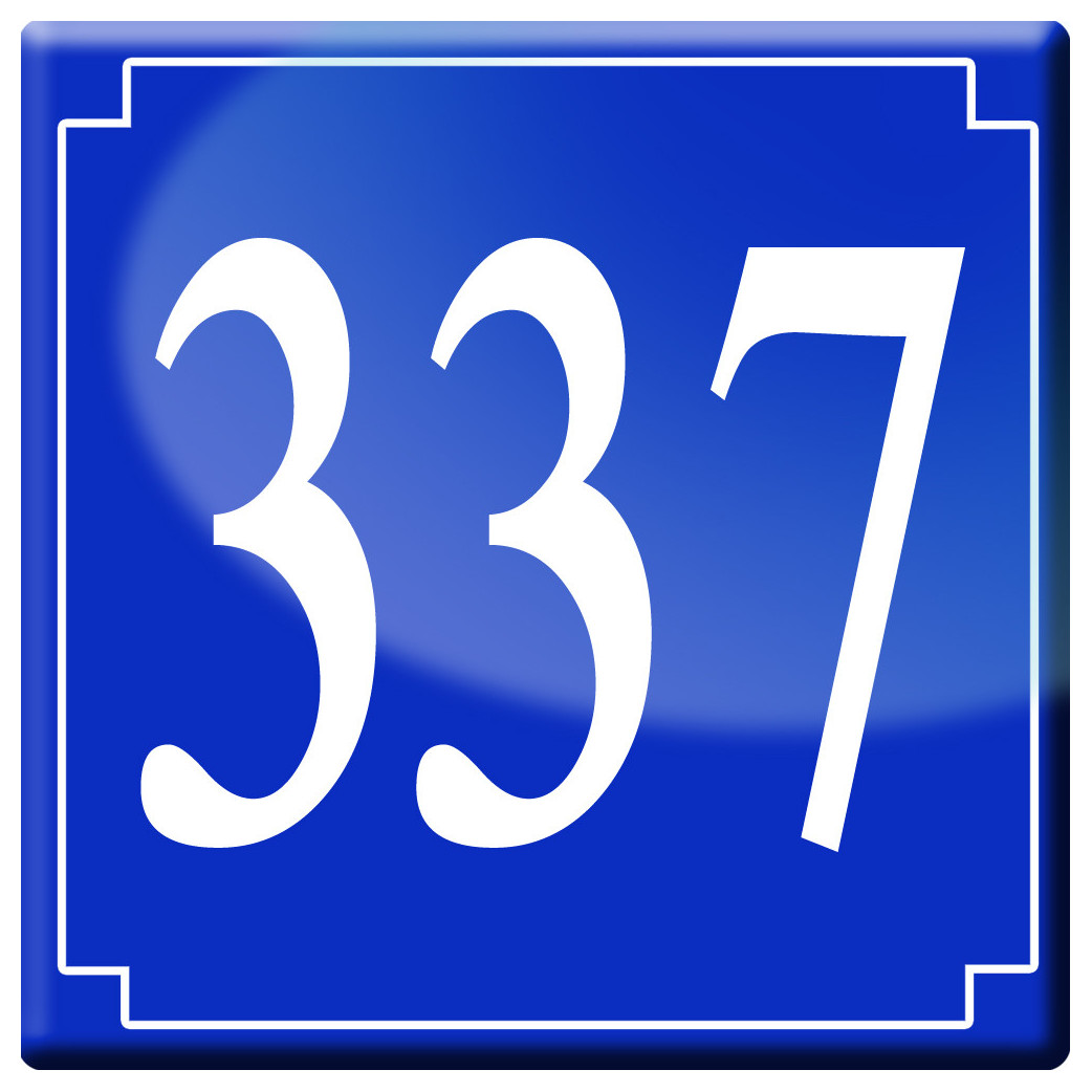 numéroderue337 - classique 10x10cm - Sticker/autocollant