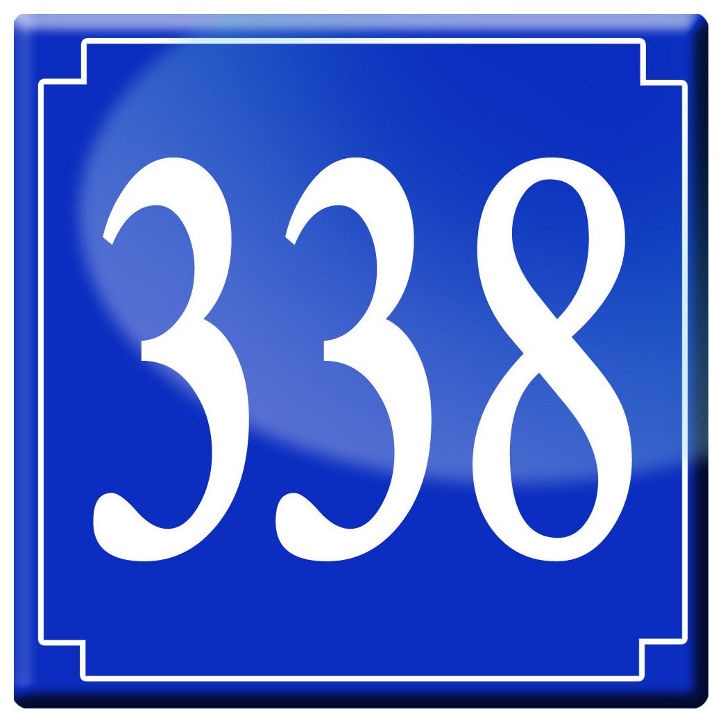 numéroderue338 - classique 10x10cm - Sticker/autocollant