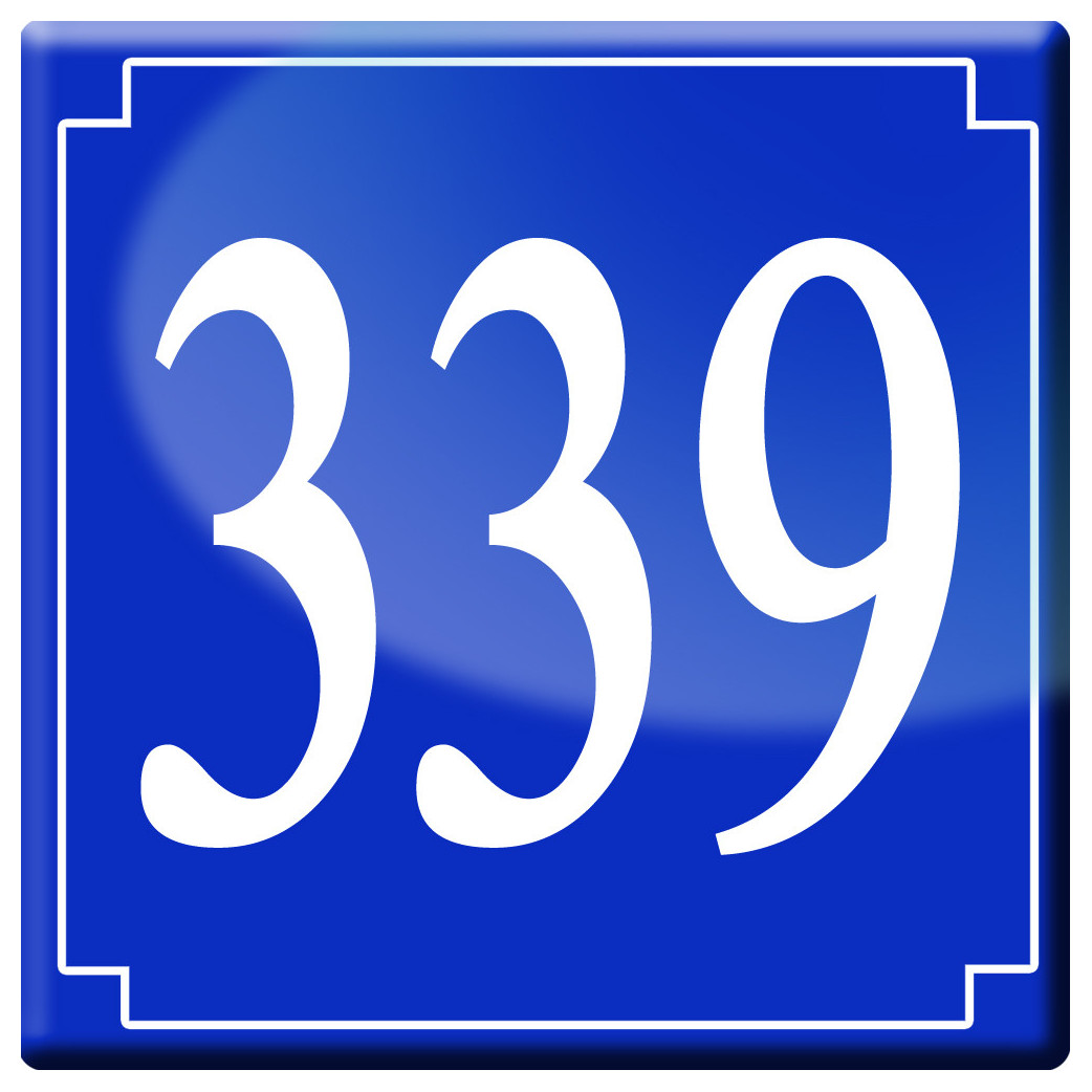 numéroderue339 - classique 10x10cm - Sticker/autocollant