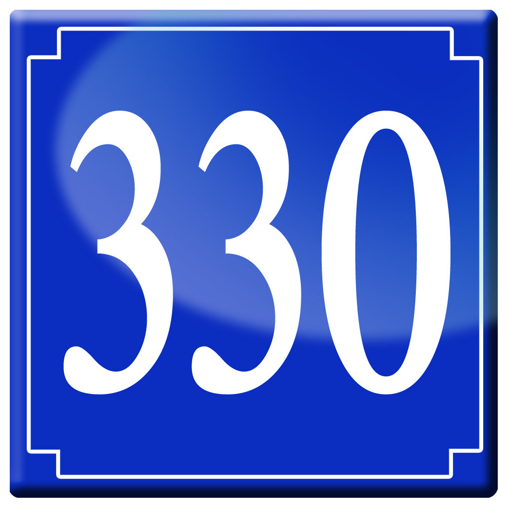 numéroderue330 - classique 10x10cm - Sticker/autocollant