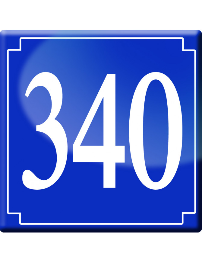 numéroderue340 - classique 10x10cm - Sticker/autocollant numéroderue340 - classique 10x10cm - Sticker/autocollant