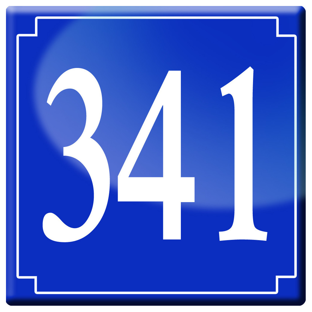 numéroderue341 - classique 10x10cm - Sticker/autocollant