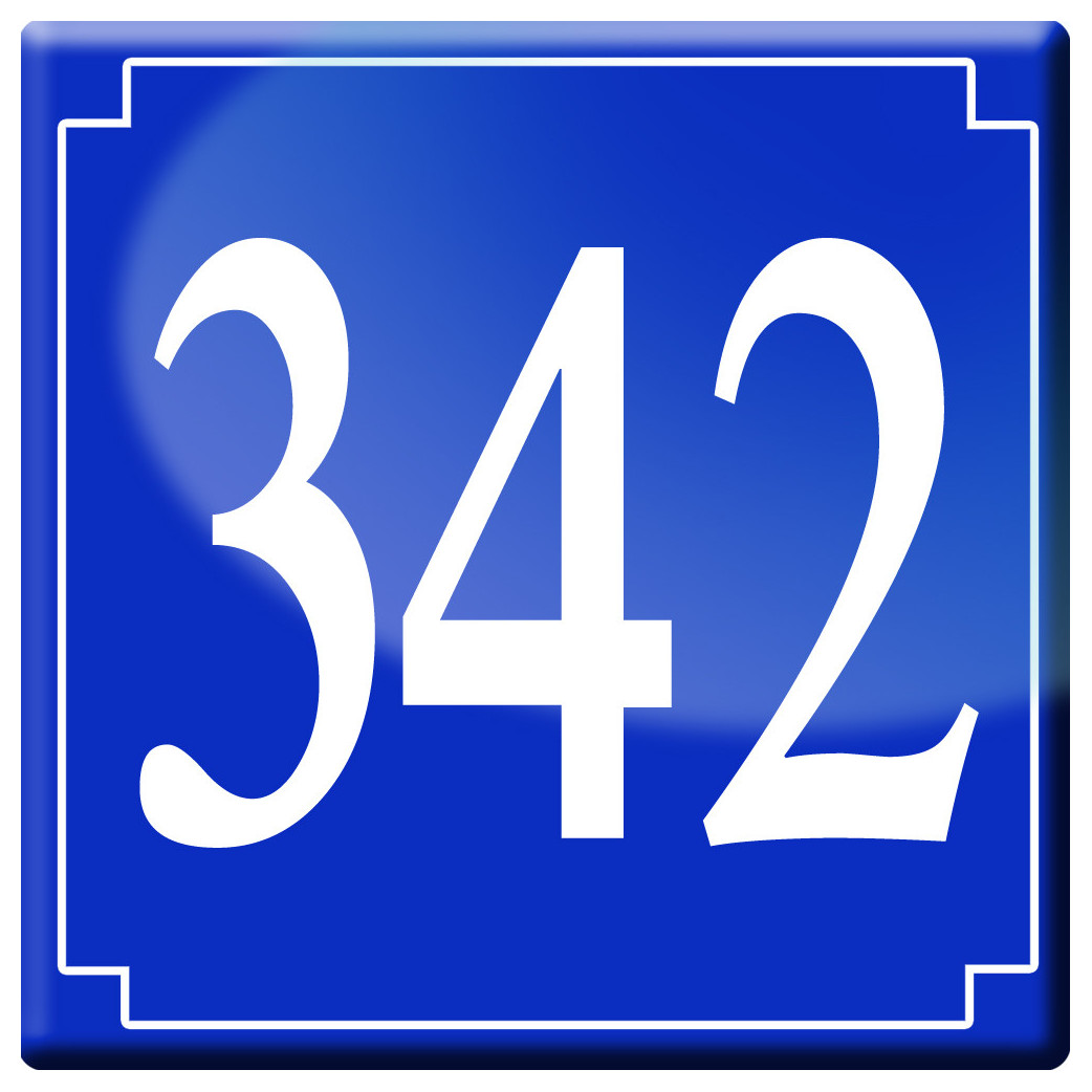 numéroderue342 - classique 10x10cm - Sticker/autocollant