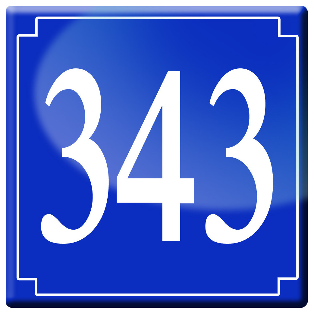 numéroderue343 - classique 10x10cm - Sticker/autocollant