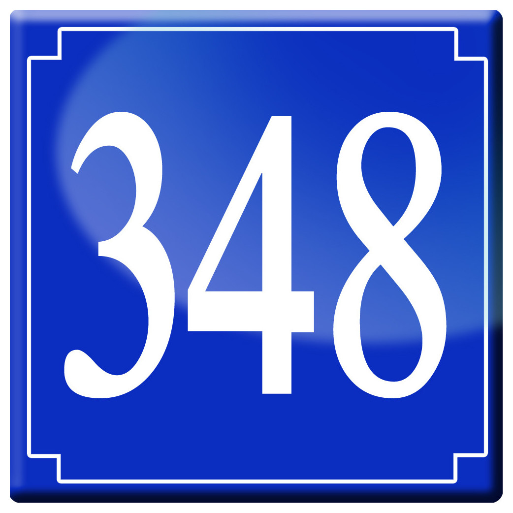 numéroderue348 - classique 10x10cm - Sticker/autocollant