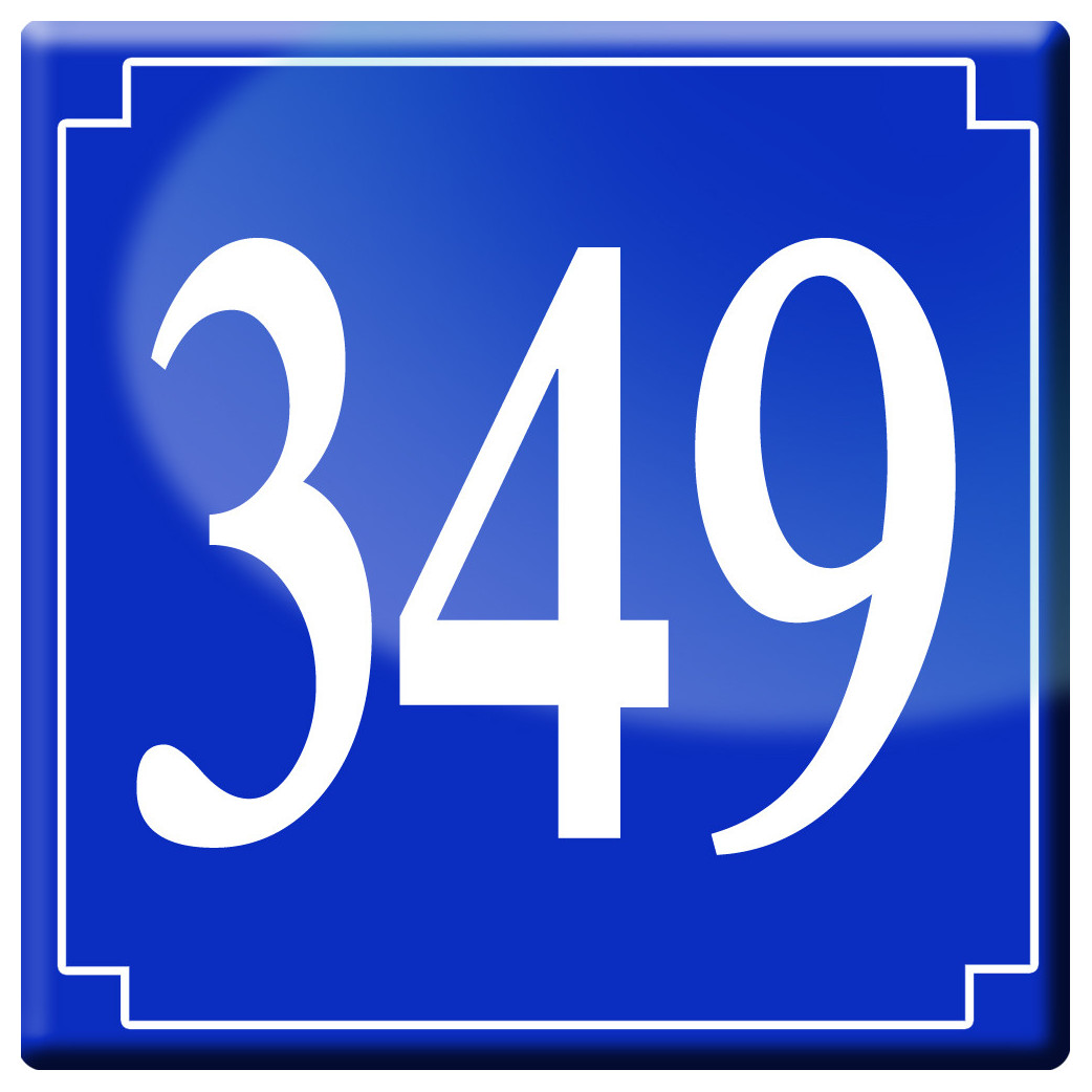 numéroderue349 - classique 10x10cm - Sticker/autocollant