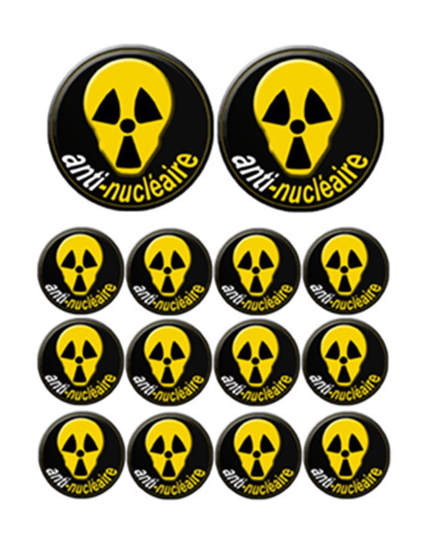 Autocollants :  anti-nucleaire