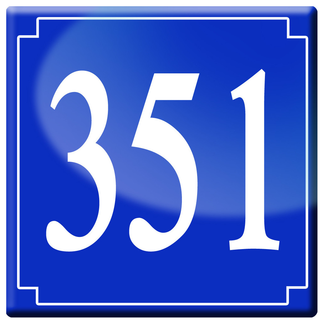 numéroderue351 - classique 10x10cm - Sticker/autocollant