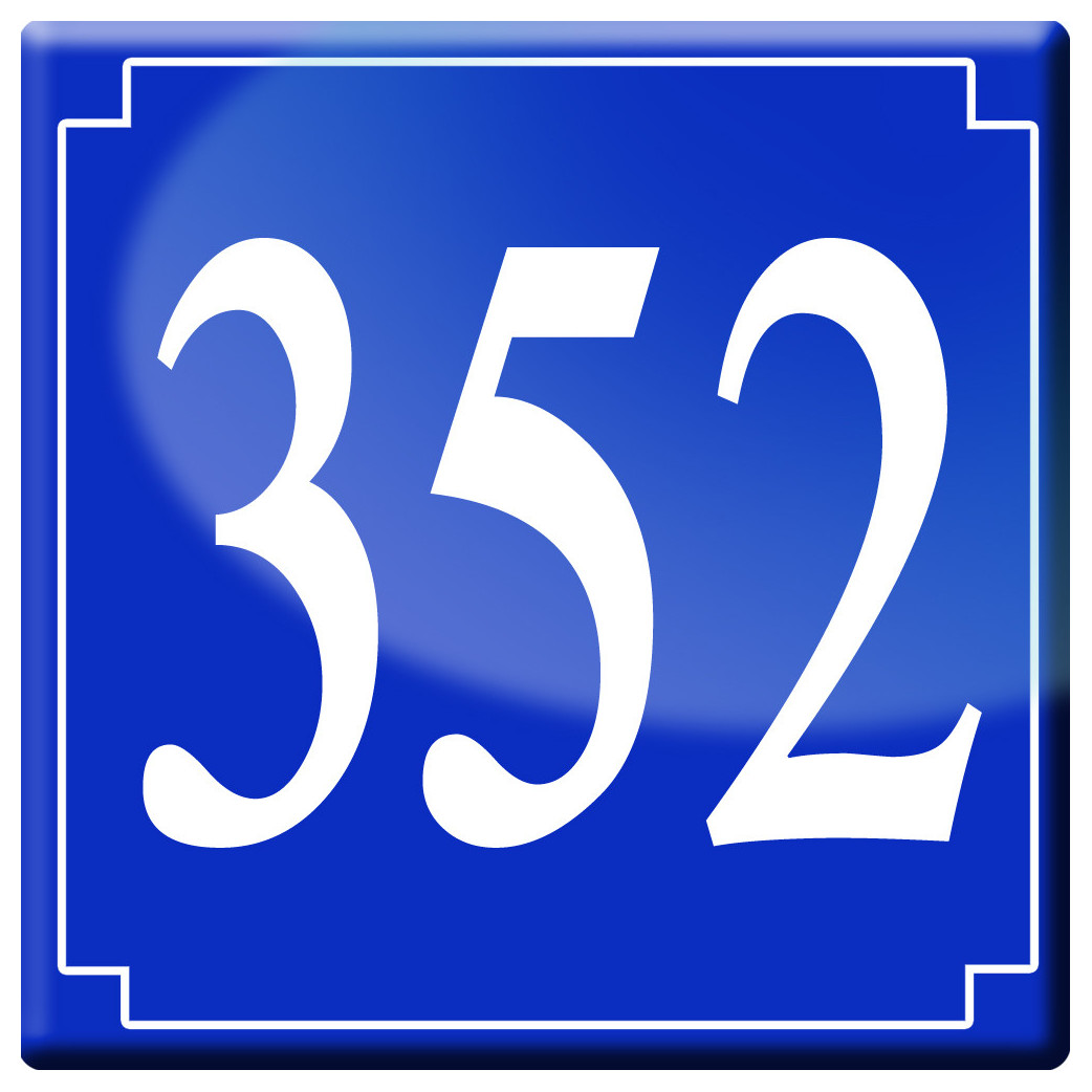 numéroderue352 - classique 10x10cm - Sticker/autocollant