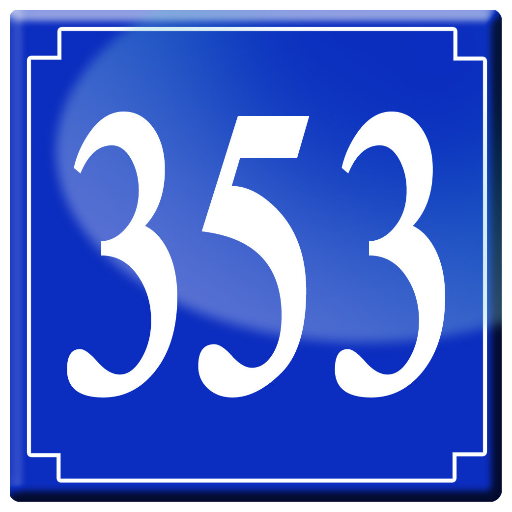 numéroderue353 - classique 10x10cm - Sticker/autocollant