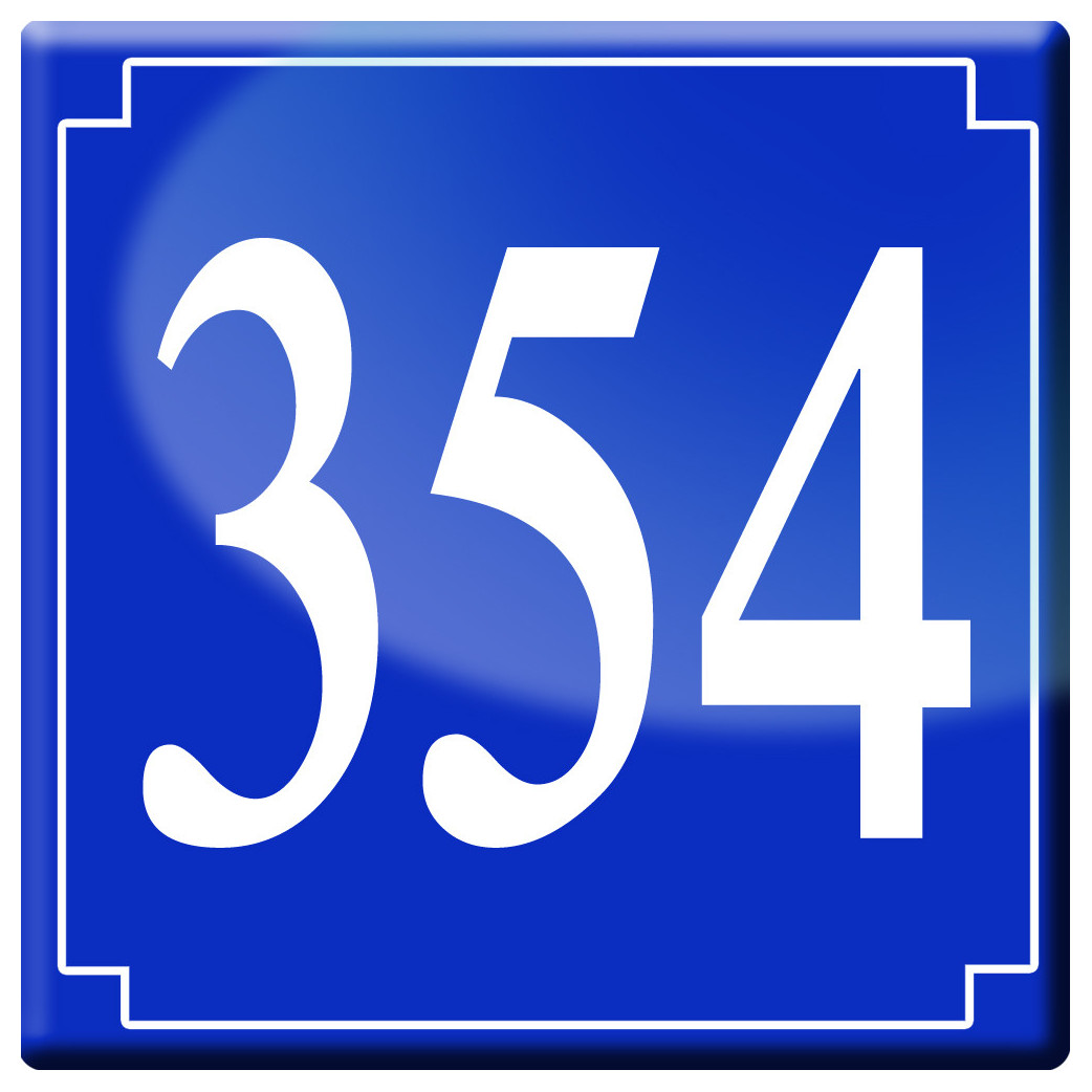 numéroderue354 - classique 10x10cm - Sticker/autocollant