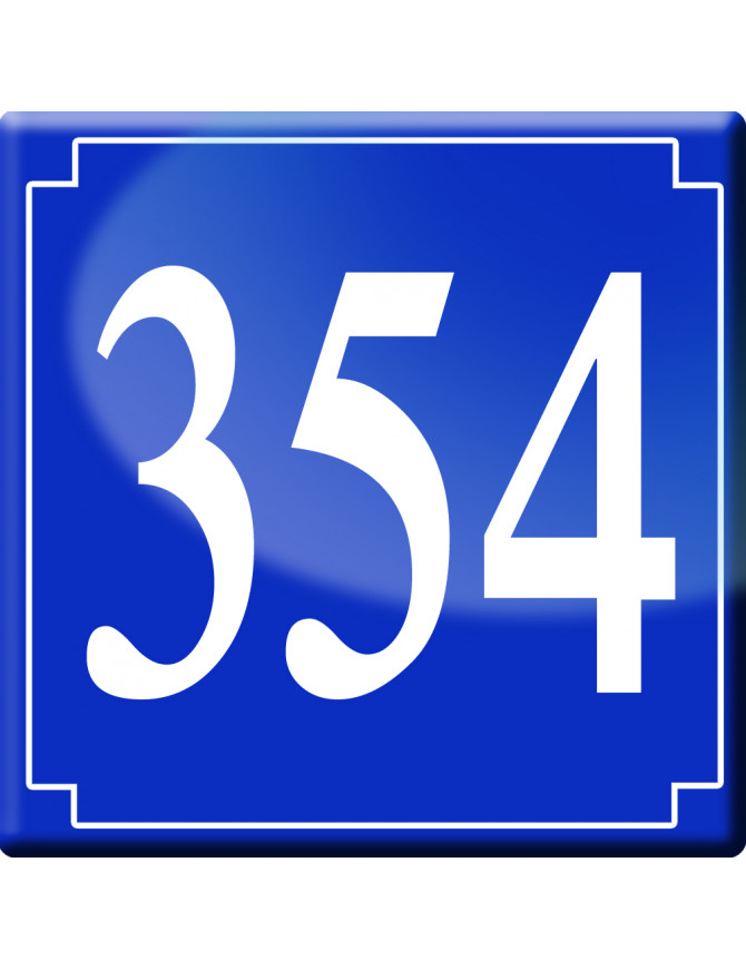 numéroderue354 - classique 10x10cm - Sticker/autocollant numéroderue354 - classique 10x10cm - Sticker/autocollant