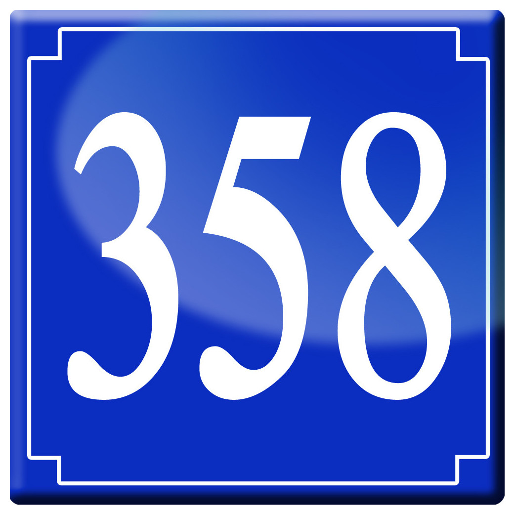 numéroderue358 - classique 10x10cm - Sticker/autocollant