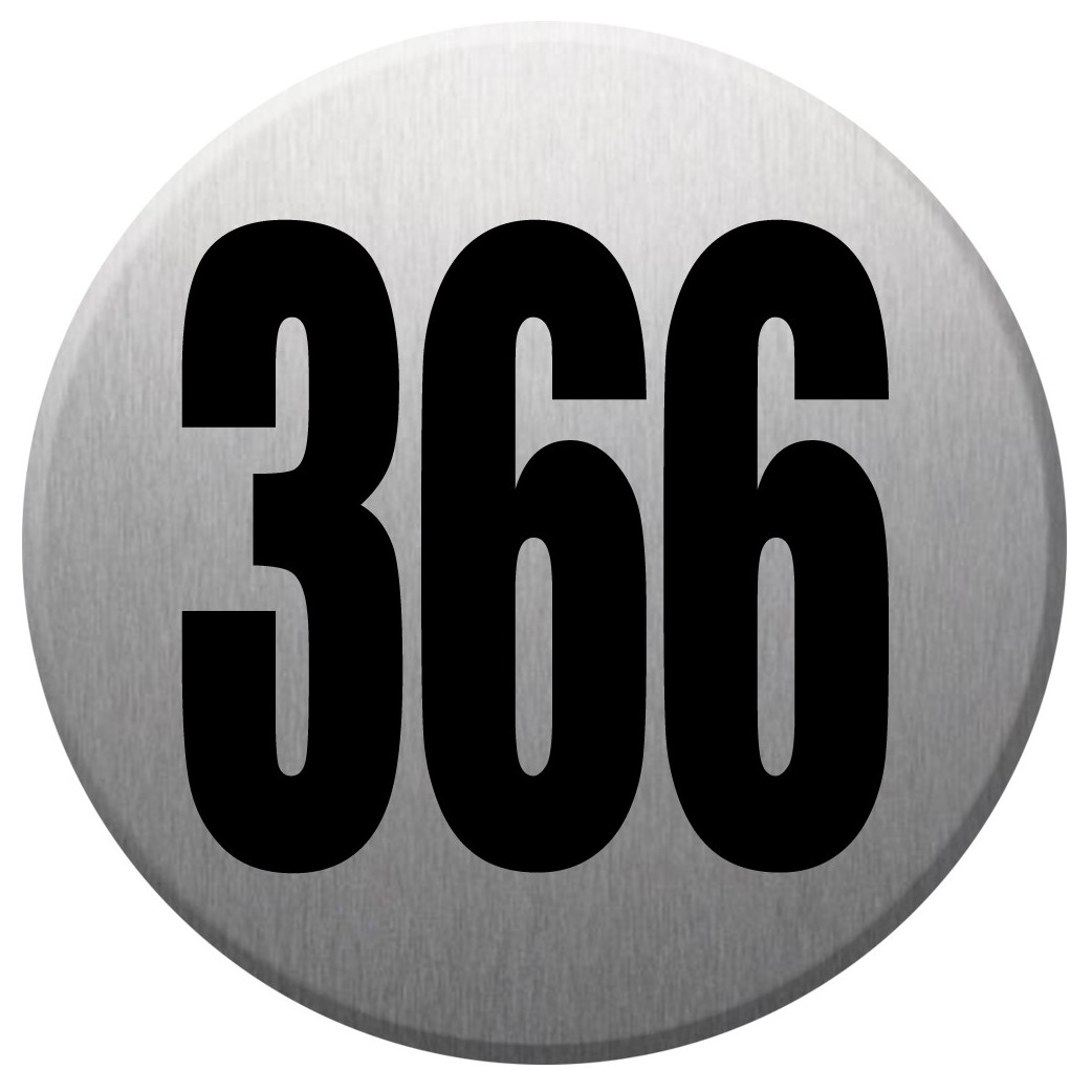 numéroderue366 - gris brossé 10x10cm - Sticker/autocollant