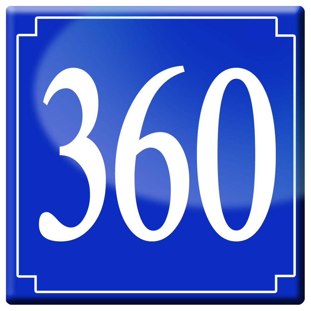 numéroderue360 - classique 10x10cm - Sticker/autocollant