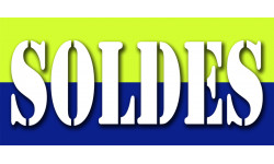 SOLDES V2 - 30x14cm - Sticker/autocollant