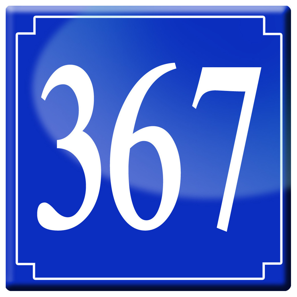 numéroderue367 - classique 10x10cm - Sticker/autocollant