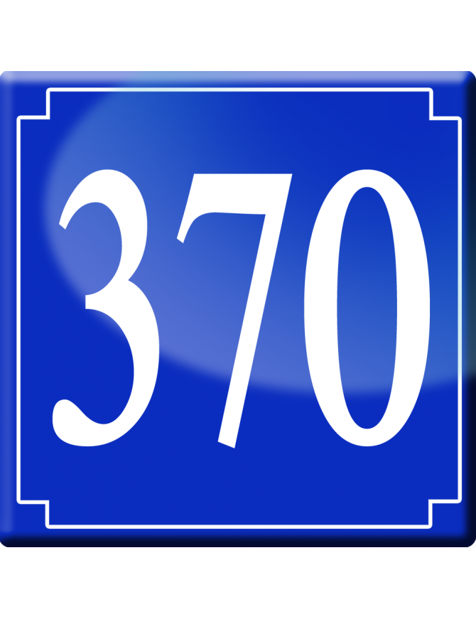 numéroderue370 - classique 10x10cm - Sticker/autocollant numéroderue370 - classique 10x10cm - Sticker/autocollant