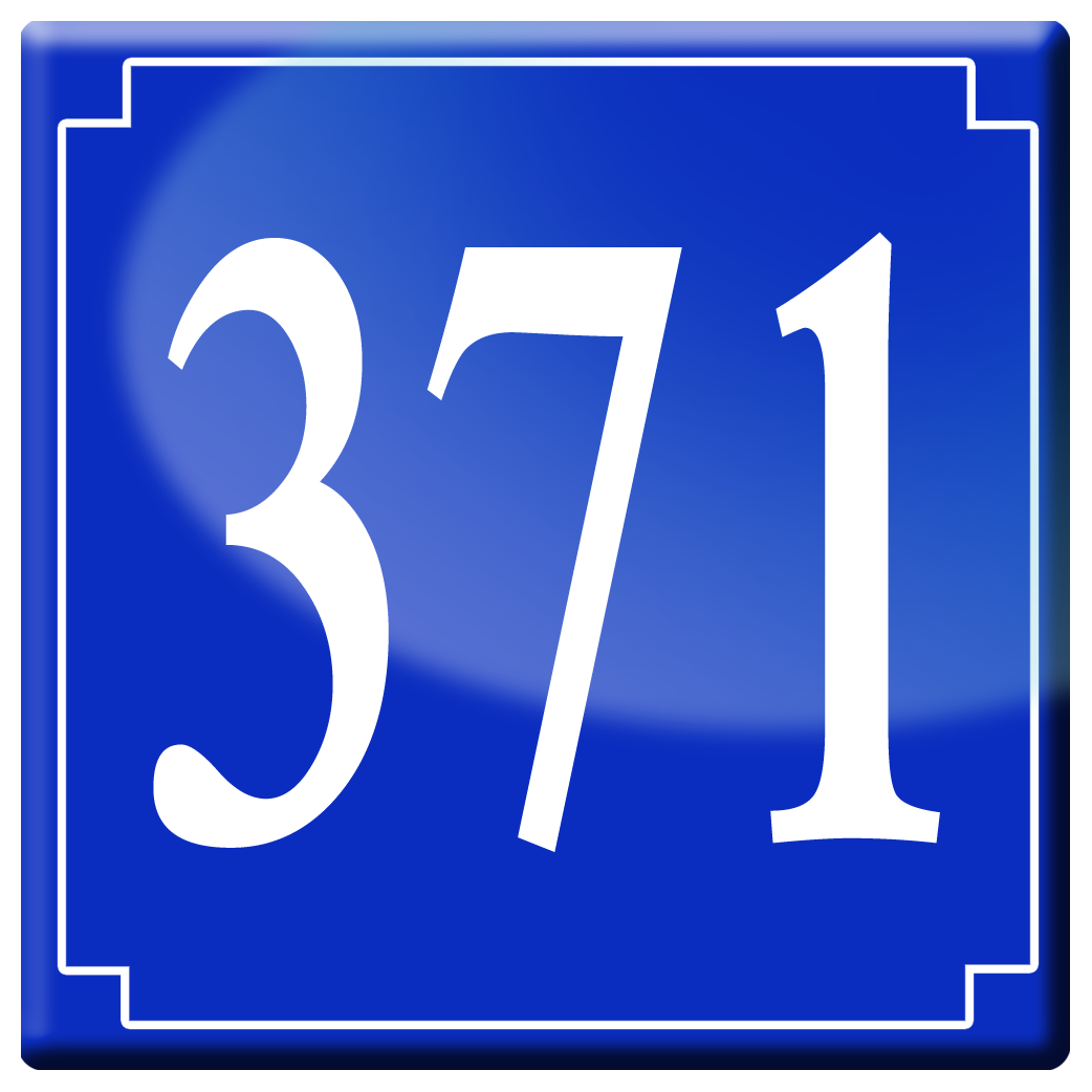 numéroderue371 - classique 10x10cm - Sticker/autocollant