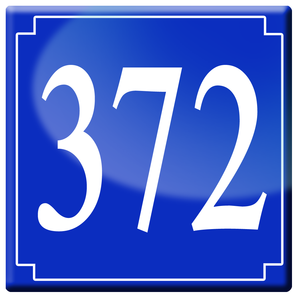 numéroderue372 - classique 10x10cm - Sticker/autocollant