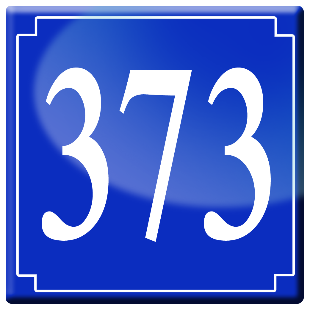 numéroderue373 - classique 10x10cm - Sticker/autocollant