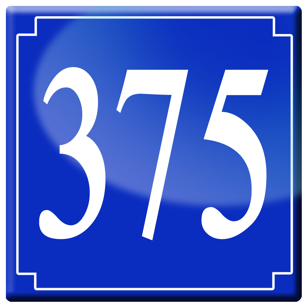 numéroderue375 - classique 10x10cm - Sticker/autocollant