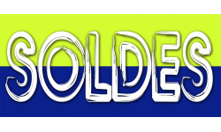 SOLDES V4 - 30x14cm - Sticker/autocollant