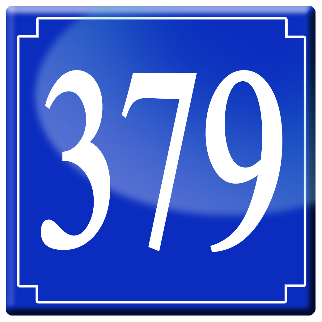 numéroderue379 - classique 10x10cm - Sticker/autocollant