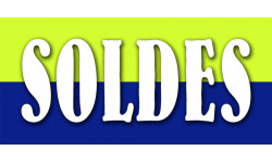 SOLDES V6 - 30x14cm - Sticker/autocollant