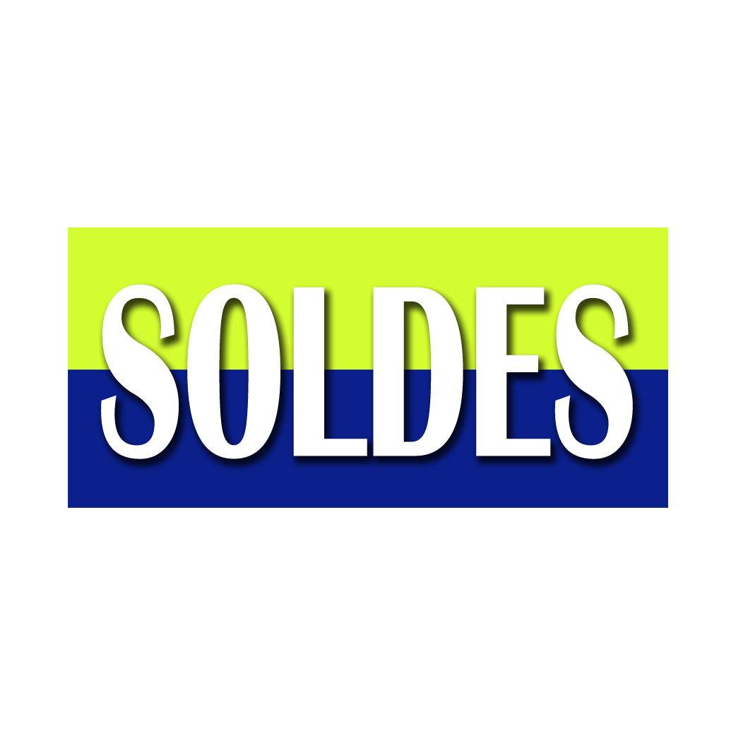 SOLDES V7 - 30x14cm - Sticker/autocollant
