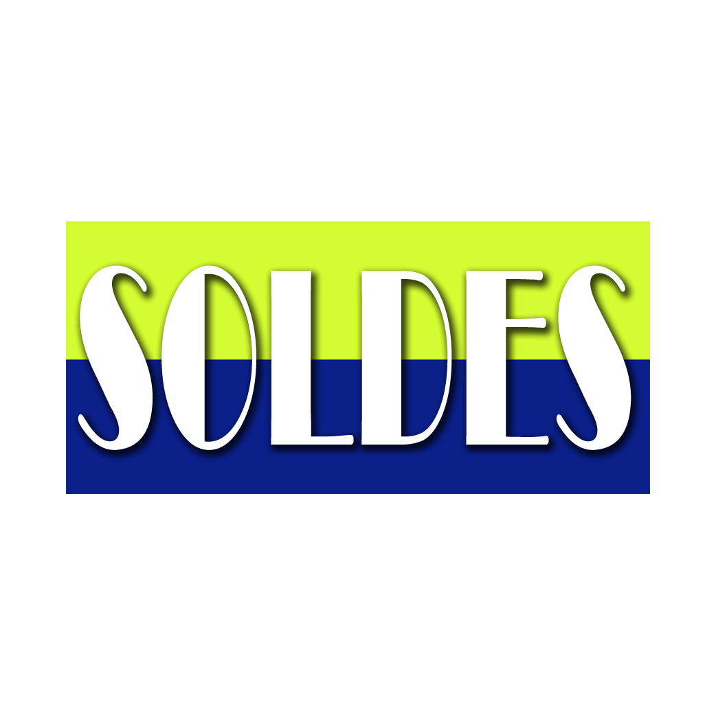 SOLDES V8 - 30x14cm - Sticker/autocollant