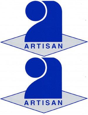 Logo Artisan (2 fois 18x11.3cm) - Sticker/autocollant