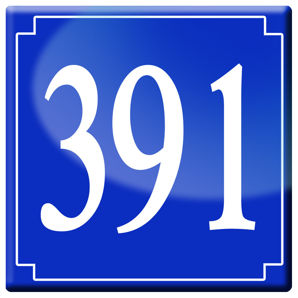 numéroderue391- classique 10x10cm - Sticker/autocollant