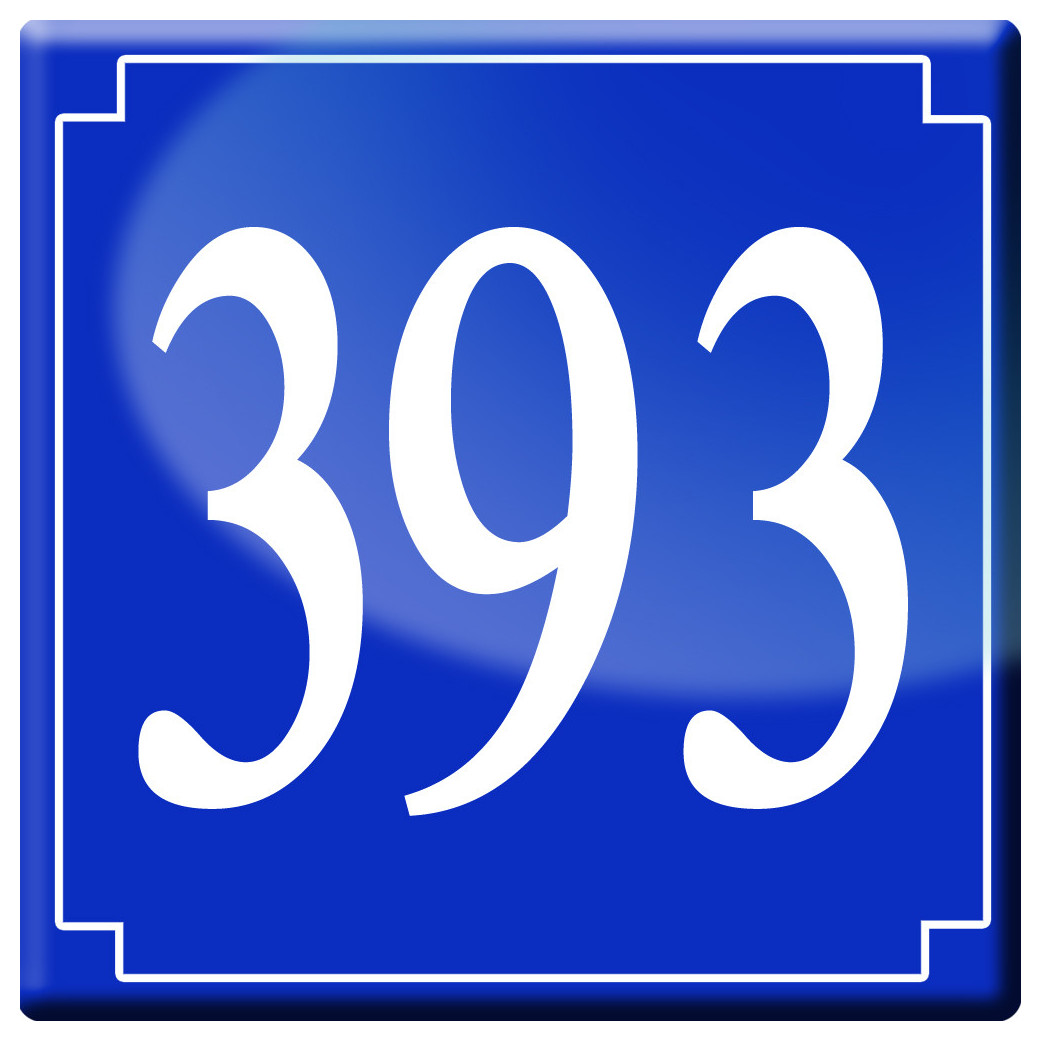 numéroderue393 - classique 10x10cm - Sticker/autocollant