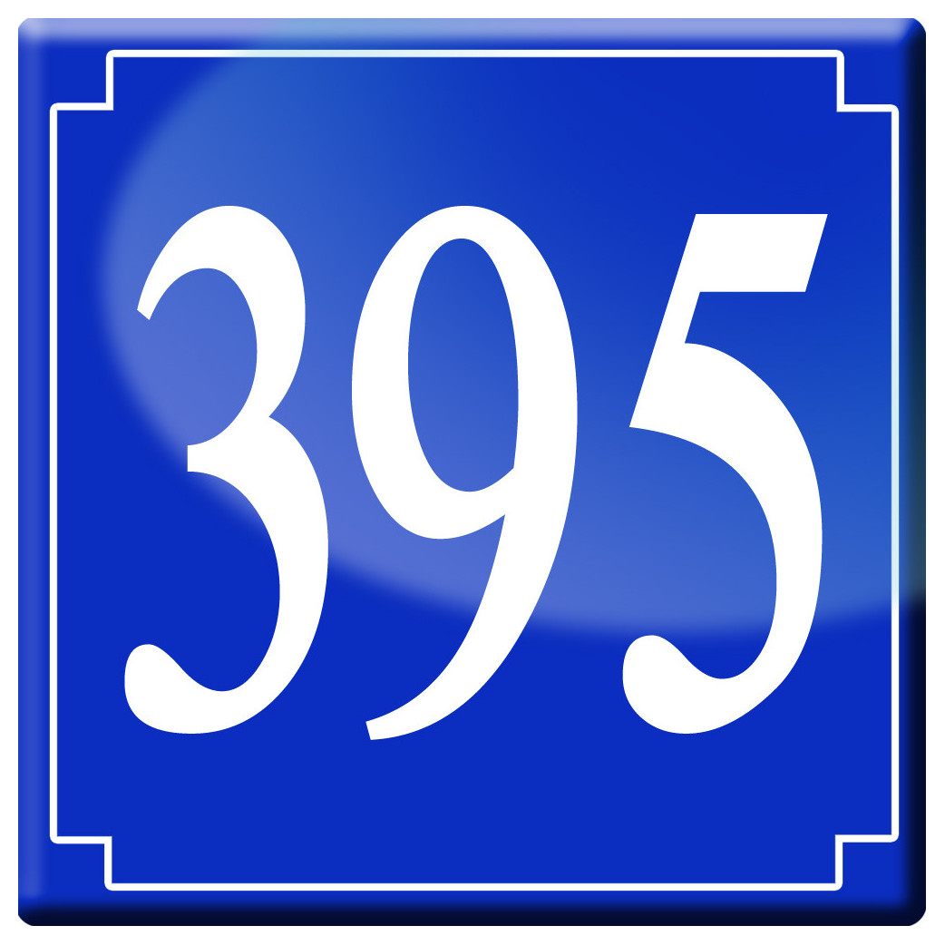 numéroderue395 - classique 10x10cm - Sticker/autocollant