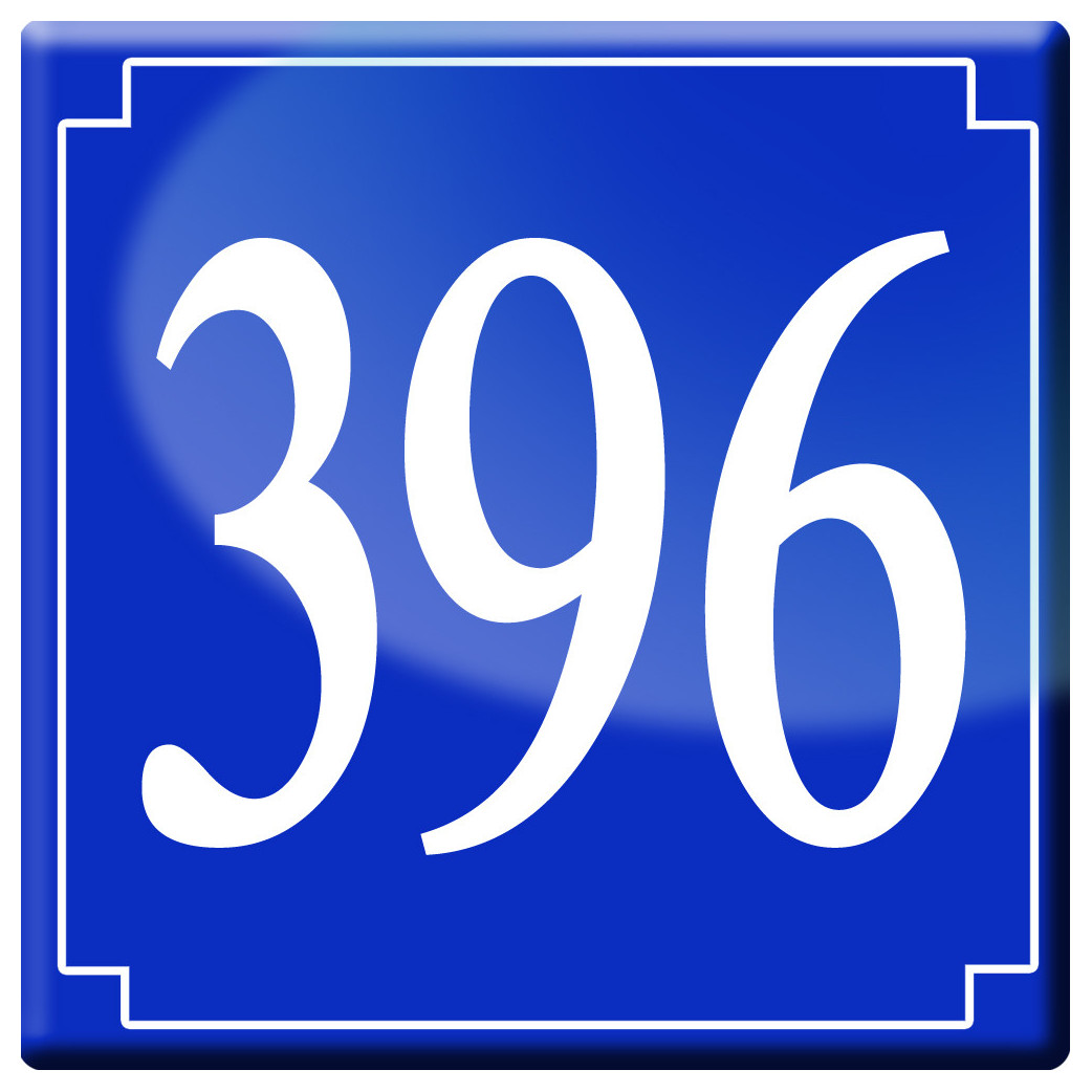 numéroderue396 - classique 10x10cm - Sticker/autocollant