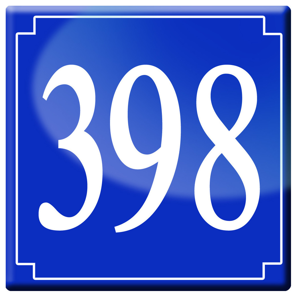 numéroderue398 - classique 10x10cm - Sticker/autocollant