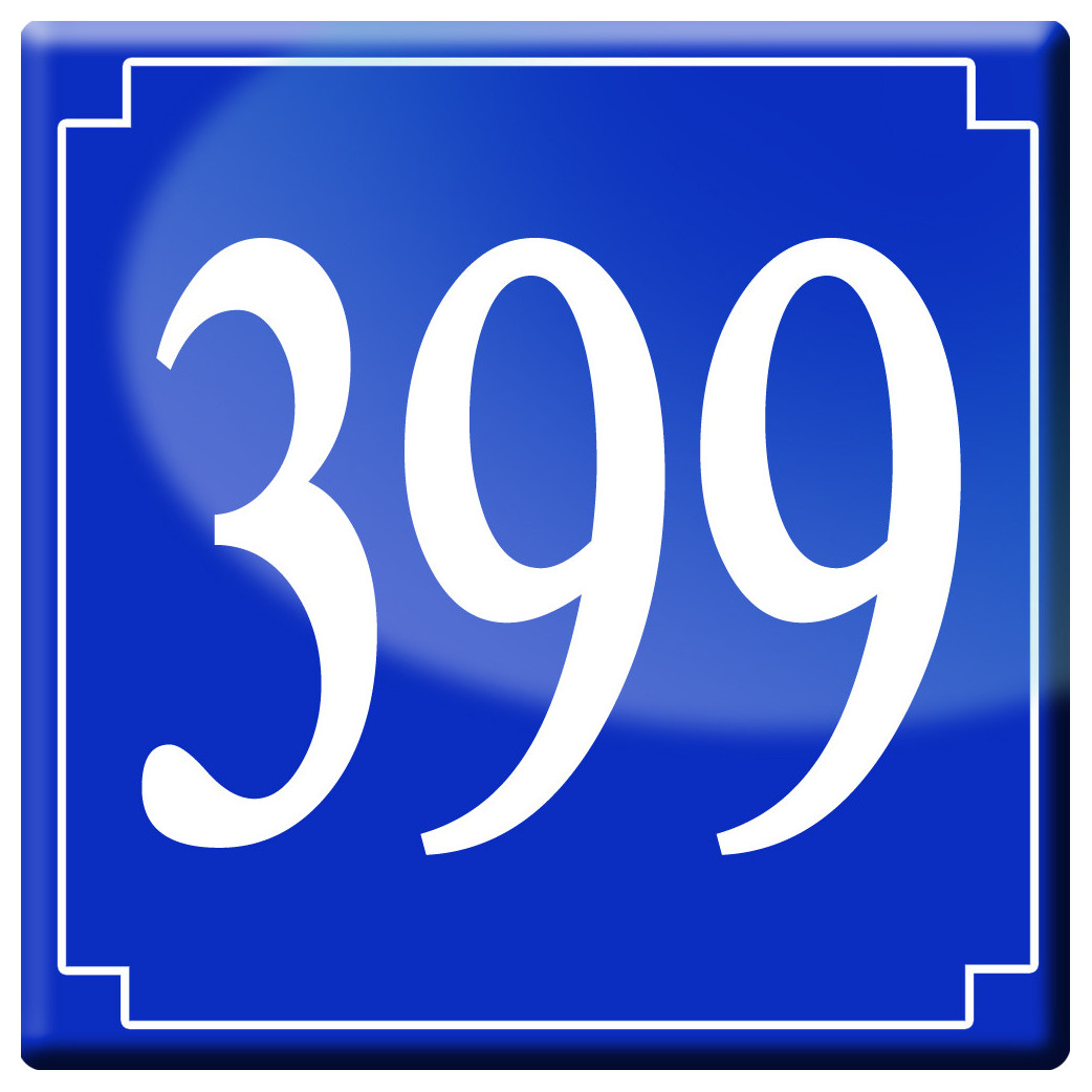 numéroderue399 - classique 10x10cm - Sticker/autocollant