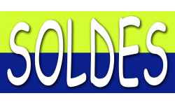 SOLDES V14 - 30x14cm - Sticker/autocollant