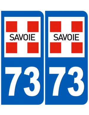 immatriculation 73 (Savoie) - Sticker/autocollant