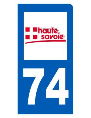immatriculation motard 74 Haute-Savoie - Sticker/autocollant