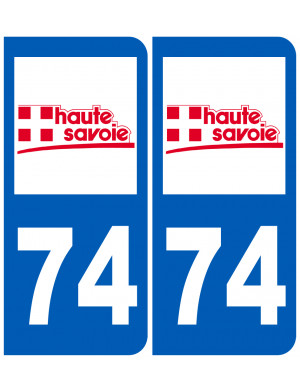 immatriculation 74 (Haute-Savoie) - Sticker/autocollant