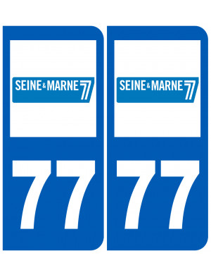 immatriculation 77 (Seine-et-Marne) - Sticker/autocollant
