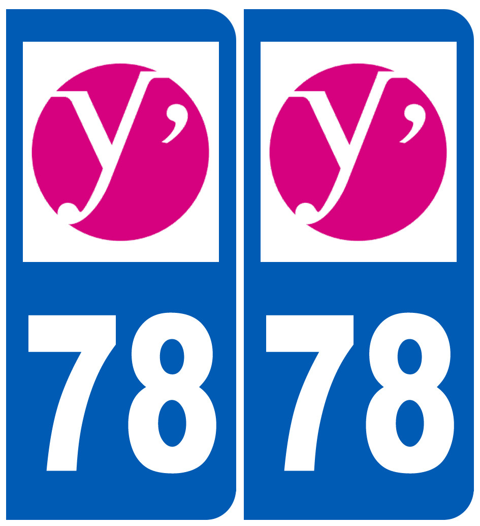 immatriculation 78 (Yvelines) - Sticker/autocollant