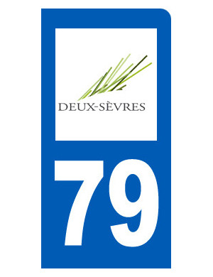 Lot De 4 Autocollants Plaque Immatriculation - Département 79 Deux-Sèvres, Région Nouvelle-Aquitaine | Adhésifs Haute Qualité, Fabrication Française