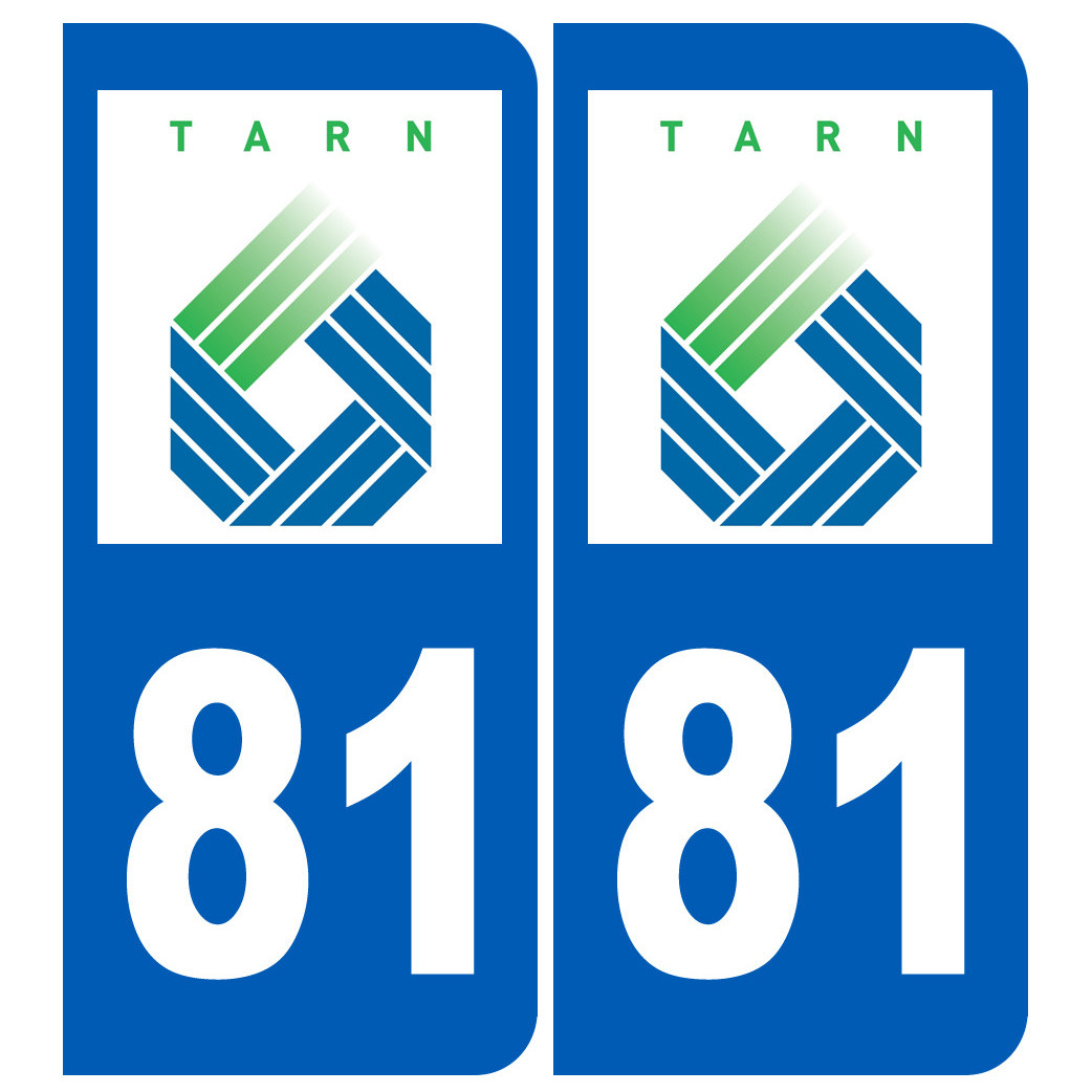 immatriculation 81 (Tarn) - Sticker/autocollant