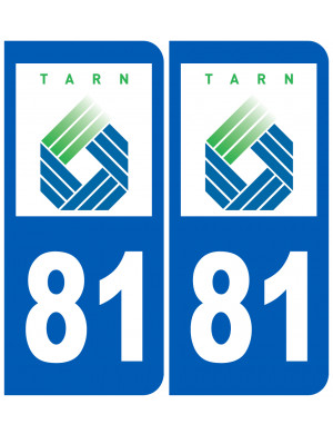 immatriculation 81 (Tarn) - Sticker/autocollant