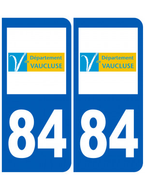 immatriculation 84 (Vaucluse) - Sticker/autocollant