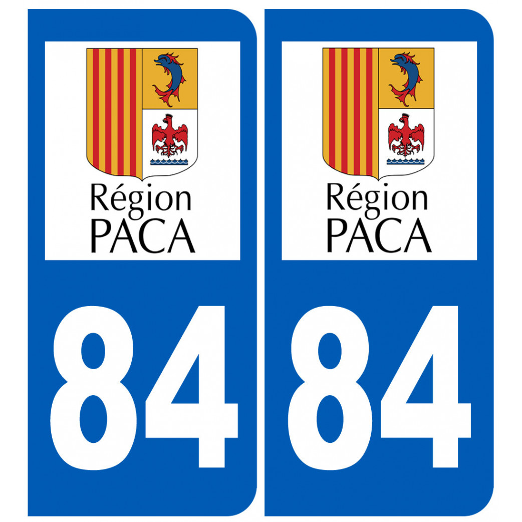 immatriculation 84 (région) - Sticker/autocollant