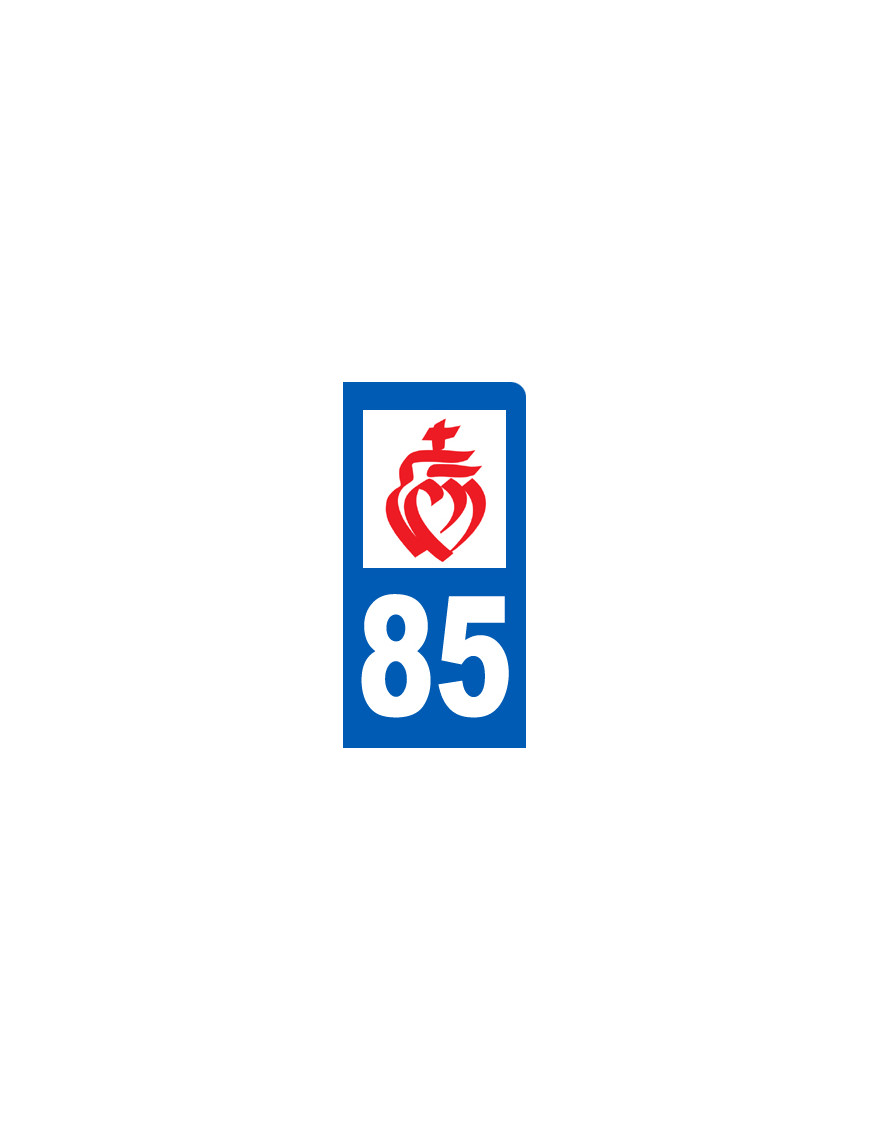 immatriculation motard 85 Vendée - Sticker/autocollant